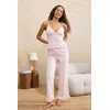 Trendyol Milla ženski set pidžama Thmss26Pt00013, Pink-Multicolor