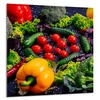 shumee STEKLENA PLOŠČA ZA KUHINJO 60x65 Zelenjava