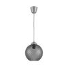 Brilagi - LED luster na sajli R GLASS 1xE27/60W/230V prečnika 18 cm srebrna/dimno-siva