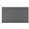 Vidaxl Vrtna ograja WPC 175x105 cm siva