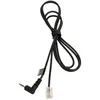 JABRA RJ10 Cord to 2,5mm pin plug, 1,0 meter; for Panasonic KX-T 7630, 7633, 7635 and e.g. GN9300, GN9120, GN Ellipse, GN8000