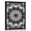 Plakat Mandala z zanimivimi elementi v ozadju v črnobeli varianti - 60x90 white