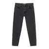 Pull&Bear Kavbojke črn denim