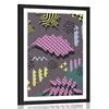 Plakat s paspartujem unikatni listi - 40x60 white