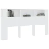 Vidaxl Vzglavna omarica bela 200x18,5x104,5 cm