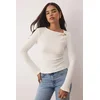 Trendyol Milla ženska bluza Twoaw26Bz00134, Krem