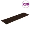 Vidaxl Stopniščne preproge samolepilne 30 kosov 76x20 cm rjave pravokotne