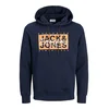 JACK & JONES Majica JJCOLTON marine/oranžna/bela