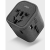 UNIQ univerzalni potovalni adapter Voyage PD World Adapter PD33 UNIQ-VOYAGE(PD)-GBLACK, Charcoal črni
