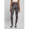 Womens soft leggings AOP blackleo