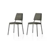 Hanah Home Set trpezarijskih stolica Lima 4553 V2, 2 komada, Tamnosivi