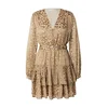 GUESS Obleka CLARISSE nude/kamela