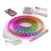 SET 1x LED RGBW traka DIGITAL LED/9,6W/230V 3 m + 3x ugradni profil 1 m + daljinski upravljač