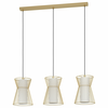 EGLO Viseća lampa MASETA 3xE27 93 cm zlatna/opal staklo 99636
