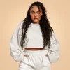 BeastPink Women‘s Bliss Cropped Sweatshirt Grey
