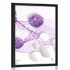 Plakat rože z abstraktnim ozadjem - 40x60 no frame