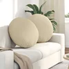 Jastučići za sjedenje 2 pcs Krema O60 x 21 cm tkanina