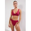 Trendyol Milla Ženski kupaći kostim Tbess25Bt00121, Bordo