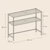 Songmics Konsolna miza 35x100x80 cm zlata