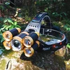 Baterijska punjiva led lampa za glavu sa 5 lampi