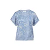 comma casual identity Majica  modra / jabolko / bela