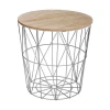 Stočić Kumi 41x39.5cm sivi Atmosphera Createur Dinterieur