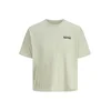 JACK & JONES Majica JORKEN zelena / pastelno zelena / črna / bela