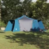 Tipi šator s krovom s pohranom Plava 492 x 492 x 275 cm taft