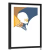 Plakat s paspartujem silhueta ženske z napisom - 60x90 no frame