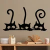 Opviq Zidna dekoracija Cat 5, 60x33 cm, 1.5 mm, Crna