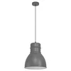 EGLO viseća lampa EBURY E27 O38 cm siva bela 43622
