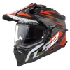 LS2 Motoristična enduro čelada Explorer Spire (MX701), črna/rdeča