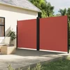 Vidaxl vidaXL Zložljiva stranska tenda terakota 200x1000 cm