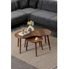 Hanah Home Set klub stolova Marlo, 2 komada, Boja oraha