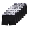 JACK & JONES Boksarice JACSENSE črna / bela