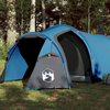 VIDAXL šotor za kampiranje za 4 osebe (360x135x105cm), (185T taft), moder