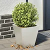 Vrtna sadilice 2 kom antracit 30x30x30 cm od nehrđajućeg čelika