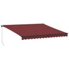 Tenda na ručno uvlačenje bordo 400 x 300 cm