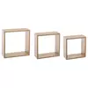 FIVE ZIDNA POLICA KOCKA 3 KOM 24X12X24, 27X12X27, 30X12X30 MDF NATURAL 138957C