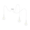 Luster na sajli MIROS 3xE27/60W/230V u obliku pauka, bela