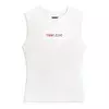 Tommy Jeans Top ESS rdeča/črna/bela