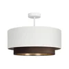 Plafonski luster NATIA 1xE27/60W/230V prečnik 45 cm bela/braon