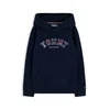 Tommy Hilfiger  pulover s kapuco otroški bombaž z elastanom