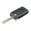 CAR 888 ACCESSORIES Kućište oklop ključa 2 dugmeta Hu83/Ce0536 za Peugeot/Citroen crno