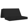 Sofa na razvlačenje 140 x 67 x 45 cm Crna