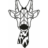 WALLXPERT Zidna dekoracija Giraffe