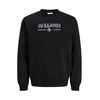 JACK & JONES Majica JORFREDERIKSBERG črna / bela