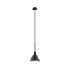 Luster na sajli FABO 1xE27/15W/230V prečnik 17 cm crna