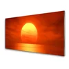 tulup.si Slika na akrilnem steklu Sunset morje 120x60 cm 2 obešalnika