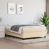 Okvir za krevet s oprugom krem 140 x 190 cm od tkanine